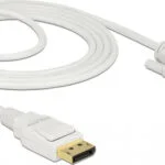 DeLock Cable DVI-D male - DisplayPort male 2m Λευκό (83814)