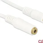 DeLock Καλώδιο Ήχου TRRS 3.5mm male - 3.5mm female Λευκό 1m 84480