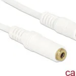 DeLock Καλώδιο Ήχου TRRS 3.5mm male - 3.5mm female Λευκό 3m 84483