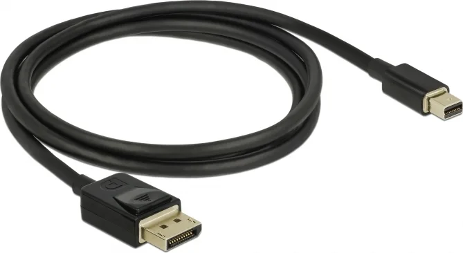 DeLock Cable DisplayPort male - mini DisplayPort male 1m Μαύρο (84927) - Image 1
