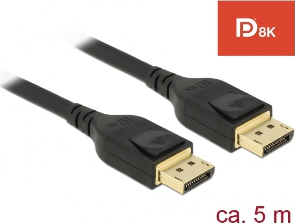 DeLock Cable DisplayPort male - DisplayPort male 5m Μαύρο (85663) - Image 1