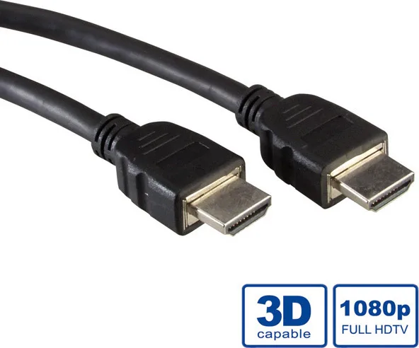 Value High Speed HDMI 1.4 High Speed 1080p 120Hz Cable HDMI male - HDMI male 15m Μαύρο 11.99.5534-5 - Image 1