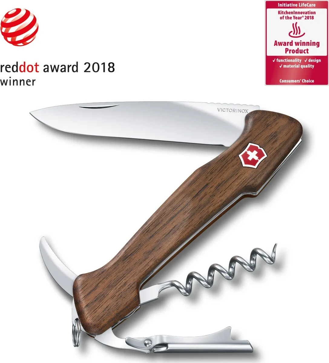 20190128154036_43fed7d0.jpeg Victorinox Wine Master Ελβετικός Σουγιάς 6 εργαλείων Καφέ σε Δερμάτινη Θήκη 0.9701.63 - Image 1
