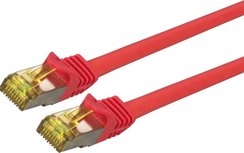 EFB S/FTP Cat.6a (Gigabit) Καλώδιο Δικτύου Ethernet 1m Κόκκινο MK7001.1R - Image 1