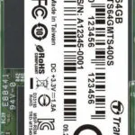 Transcend MTS400S SSD 64GB τύπου M.2 με σύνδεση SATA III TS64GMTS400S