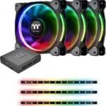 Thermaltake Riing Plus 12 Radiator Fan Lumi Plus TT Premium Case Fan 120mm (1500rpm / 48.34cfm) με RGB Φωτισμό και Σύνδεση 4-Pin PWM 3τμχ