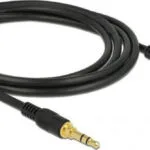 DeLock Καλώδιο Ήχου 3.5mm male - 3.5mm male Μαύρο 2m 85549