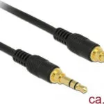 DeLock Καλώδιο Ήχου 3.5mm male - 3.5mm male Μαύρο 3m 85551