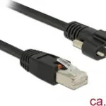 DeLock SF/FTP Cat.6 (Gigabit) Καλώδιο Δικτύου Ethernet 1m Μαύρο 85667