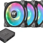 Thermaltake Riing Duo 14 Radiator Fan TT Premium Case Fan 140mm (1400rpm / 60.87cfm) με RGB Φωτισμό και Σύνδεση 4-Pin PWM 3τμχ