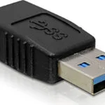 DeLock Μετατροπέας USB-A male σε USB-A female 1τμχ 65174