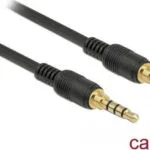DeLock Καλώδιο Ήχου TRRS 3.5mm male - 3.5mm male Μαύρο 2m 85598