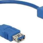 DeLock Μετατροπέας USB-A female σε USB-A female Μπλε 1τμχ 85111