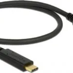 DeLock USB 3.1 Cable USB-C male - USB-C Μαύρο 0.5m 83042