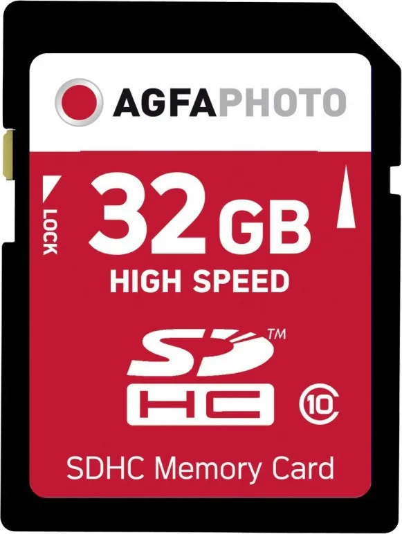 20190419114508_agfaphoto_sdhc_32gb_class_10_u1.jpeg AgfaPhoto SDHC 32GB U1 V10 UHS-I - Image 1