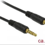 DeLock Καλώδιο Ήχου 3.5mm male - 3.5mm male Μαύρο 3m με Επίχρυσους Ακροδέκτες 85698