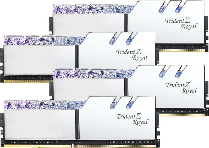 G.Skill Trident Z Royal DDR4 64GB RAM με 4x16GB Modules και Ταχύτητα 3200 για Desktop F4-3200C16Q-64GTRS - Image 1