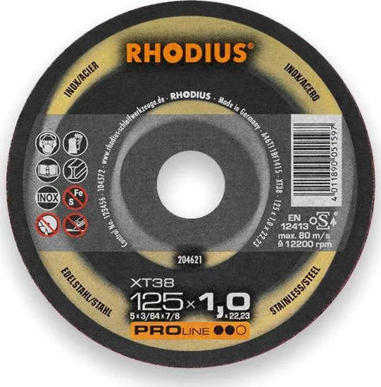 20190604111354_rhodius_diskos_kopis_inox_125mm_204621_1tmch.jpeg Rhodius Δίσκος Κοπής Inox 125mm Δίσκος Κοπής Μετάλλου 125mm 204621 - Image 1