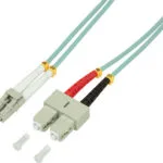 LogiLink Καλώδιο Οπτικής Ίνας LC-LC 1m Τιρκουάζ FP3LS01