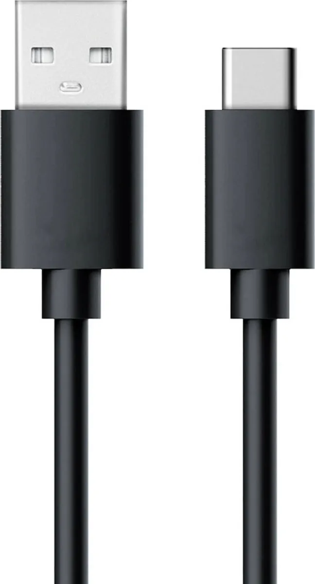 Real Power USB 2.0 Cable USB-C male - USB-A Μαύρο 0.6m 255650 - Image 1