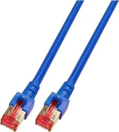 EFB S/FTP Cat.6 (Gigabit) Καλώδιο Δικτύου Ethernet 0.25m Μπλε K5513.0,25 - Image 1