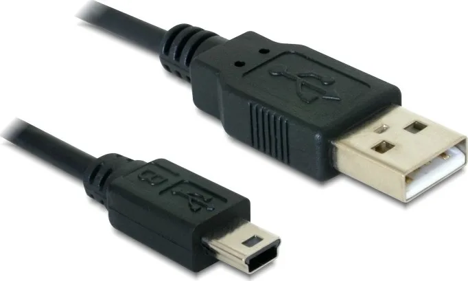 DeLock USB 2.0 Cable mini USB-B male - USB-A male 3m (82311) - Image 1