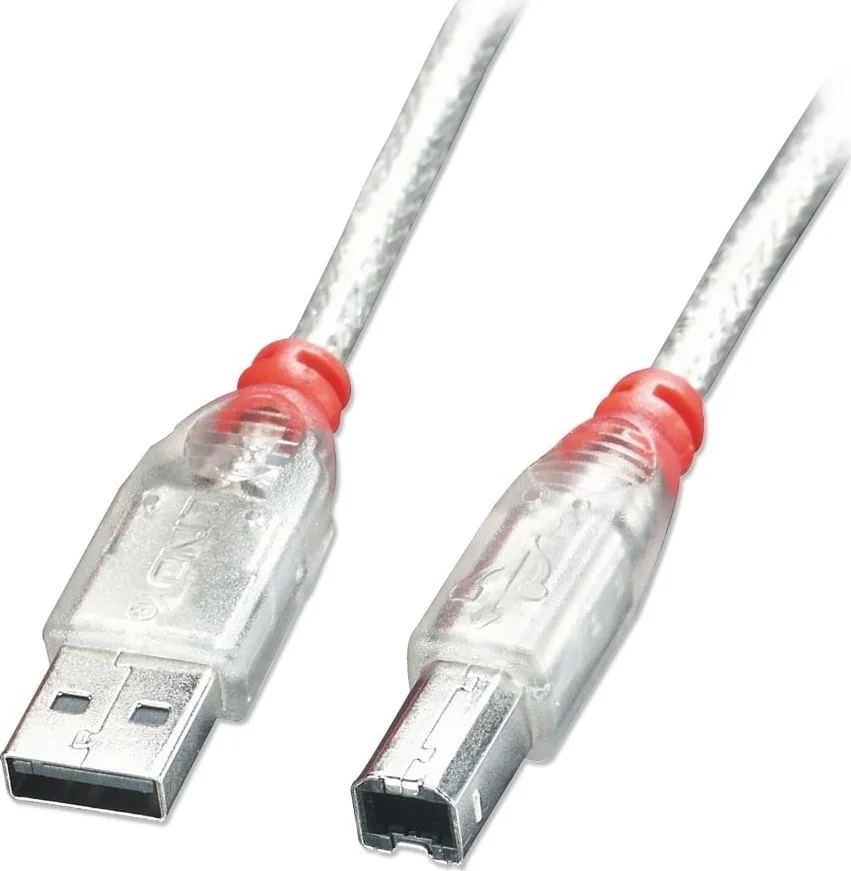Lindy USB 2.0 Cable USB-A male - USB-B male 0.5m (41751) - Image 1