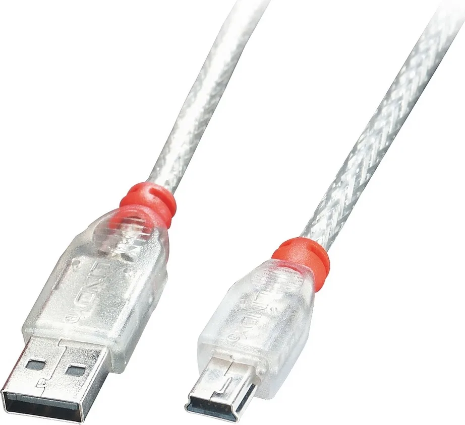 Lindy USB 2.0 Cable USB-A male - mini USB-B male 3m (41784) - Image 1
