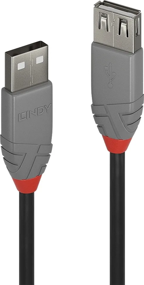 Lindy USB 2.0 Cable USB-A male - USB-A female 0.5m (36701) - Image 1