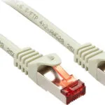 Lindy S/FTP Cat.6 (Gigabit) Καλώδιο Δικτύου Ethernet 0.5m Γκρι 47341