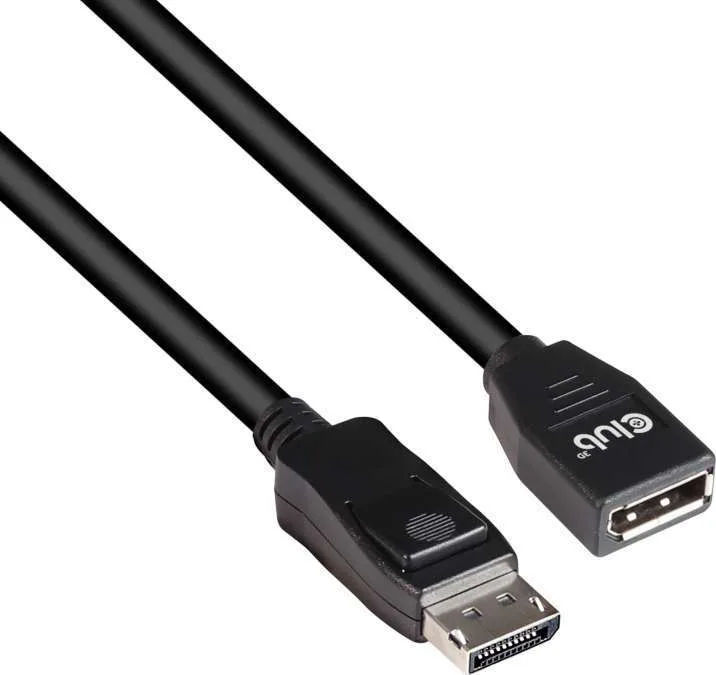 Club3D Cable DisplayPort male - DisplayPort female 2m Μαύρο (CAC-1022) - Image 1