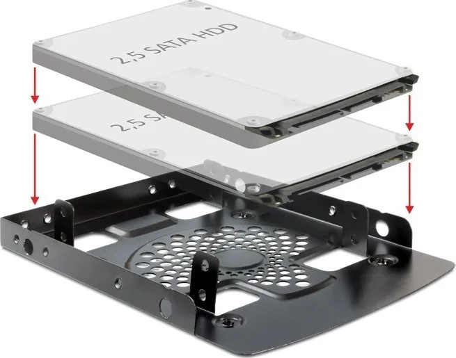 20190731135116_delock_installation_frame_3_5_2x_2_5.jpeg DeLock Βάση Στήριξης Δίσκου HDD/SSD 18198 - Image 1