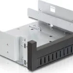 DeLock Installation Frame 5.25″ - 1x 5.25″ Slim + 1x 2.5″/3.5″ Μαύρο 47200