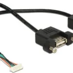 DeLock USB 2.0 pinheader female - 2x USB 2.0 female 0.25m Pinheader