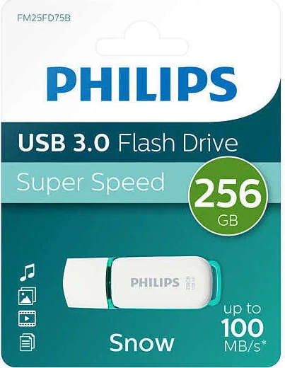 20190919105412_206ef54e.jpeg Philips Snow 256GB USB 3.1 Stick Πράσινο - Image 1