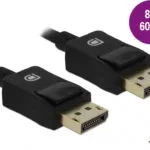 DeLock Cable DisplayPort male - DisplayPort male 1m Μαύρο (85300)