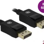 DeLock Cable DisplayPort male - DisplayPort male 2m Μαύρο (85301)