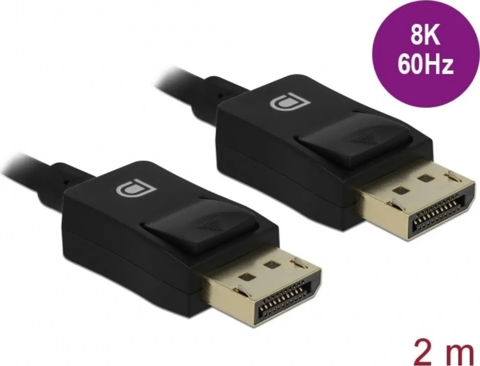 20190930145451_delock_cable_displayport_male_displayport_male_2m_85301.jpeg DeLock Cable DisplayPort male - DisplayPort male 2m Μαύρο (85301) - Image 1