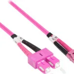 Good Connections Καλώδιο Οπτικής Ίνας LC-SC 10m Ροζ LW-810LS4
