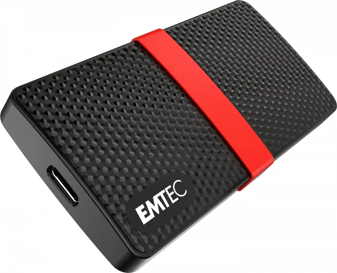 20191011105835_emtec_x200_512gb.jpeg Emtec X200 Portable USB 3.1 / USB-C Εξωτερικός SSD 512GB 2.5" Κόκκινο - Image 1