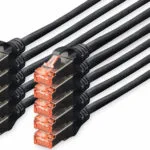 Digitus S/FTP Cat.6 (Gigabit) Καλώδιο Δικτύου Ethernet 1m Μαύρο DK-1644-010-BL-10