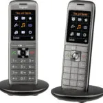 Gigaset CL660HX Ασύρματο Τηλέφωνο Duo με Ελληνικό Μενού Γκρι