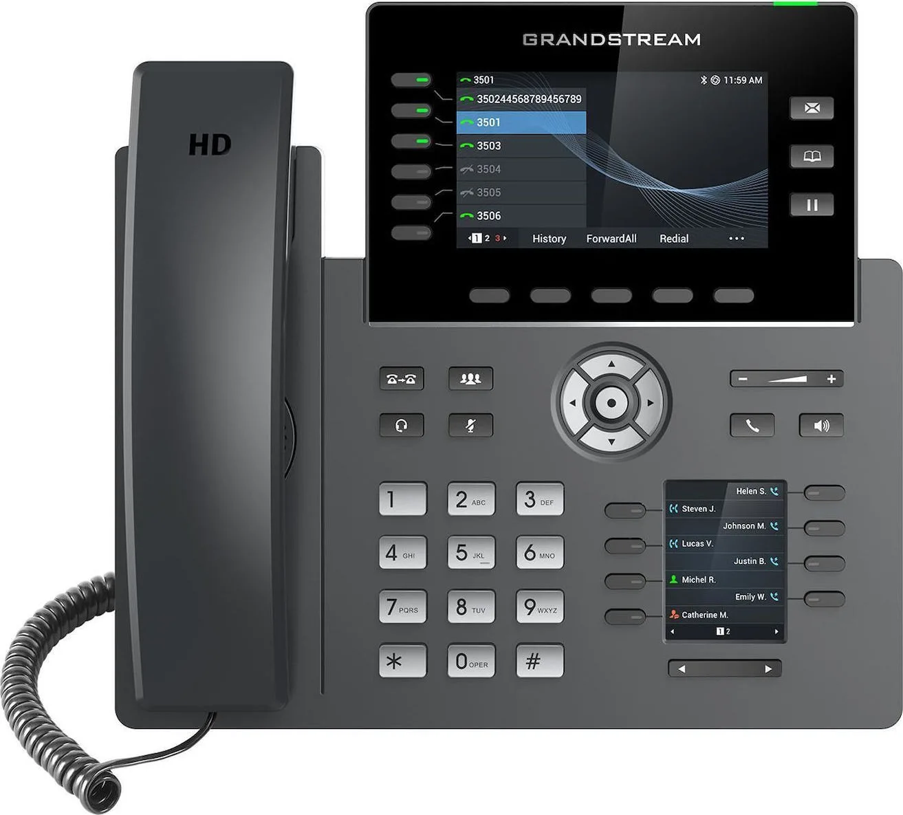 20191212134221_grandstream_grp2616.jpeg Grandstream GRP2616 Ενσύρματο Τηλέφωνο IP 6 γραμμών Μαύρο - Image 1