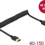 DeLock Cable HDMI male - HDMI male 0.4m Μαύρο 84967
