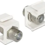 DeLock Keystone F type F F Μετατροπέας F-Connector female σε F-Connector female Λευκό 1τμχ