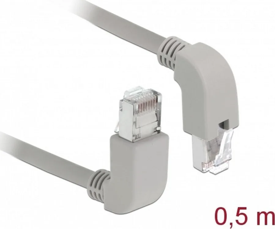 DeLock S/FTP Cat.6 (Gigabit) Καλώδιο Δικτύου Ethernet 0.5m Γκρι 85861 - Image 1