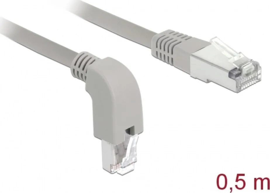 20200122102925_delock_s_ftp_cat_6_cable_0_5m_gri_85864.jpeg DeLock S/FTP Cat.6 (Gigabit) Καλώδιο Δικτύου Ethernet 0.5m Γκρι 85864 - Image 1