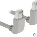 DeLock SF/UTP Cat.5e (Gigabit) Καλώδιο Δικτύου Ethernet 0.5m Γκρι 83510