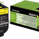 Lexmark 802HY Γνήσιο Toner Laser Εκτυπωτή Κίτρινο High Yield Extra High Yield 3000 Σελίδων 80C2HY0