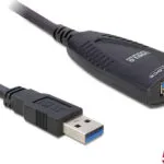 DeLock USB 3.0 Cable USB-A male - USB-A female 5m (83089)